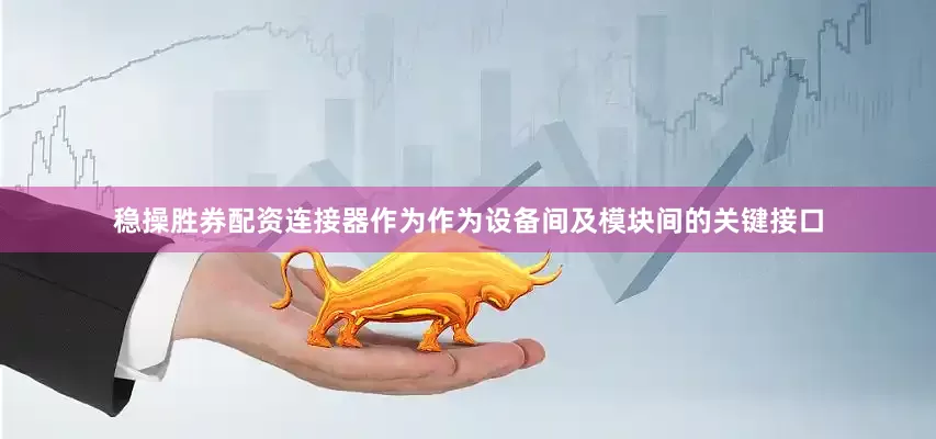 稳操胜券配资连接器作为作为设备间及模块间的关键接口